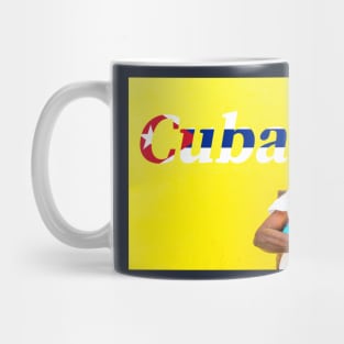 Cuban Woman With Cigar And Cuba Text Mug